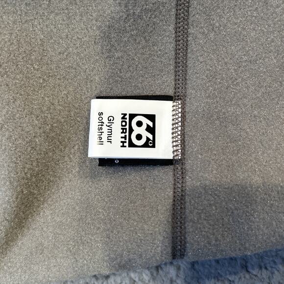 66 North Softshell Glymur Jacket Gray M XL Polartec Full Zip FIFA WORLD CUP RARE - Picture 9 of 11